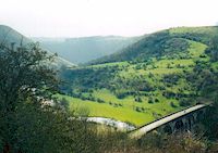 View and viaduct at Monsal Head