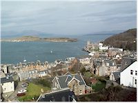 View of Oban from our room at Hazelwood B&B