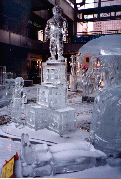 Toy Story ice sculpture